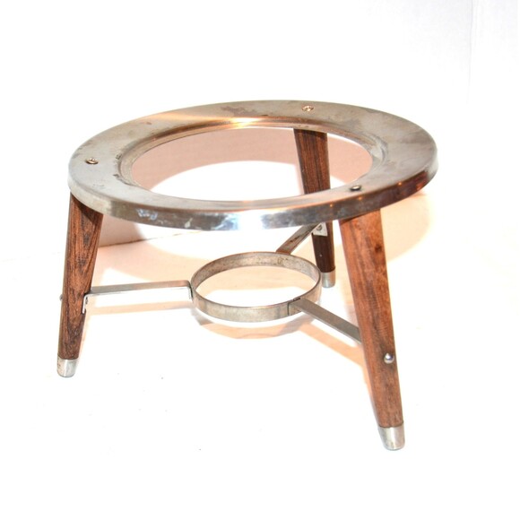 Vintage 1950s Metal Trivet Cradle Bowl Holder - Picture 1 of 4